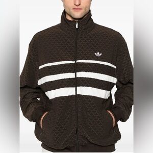 Adidas Monogram Brown and White Jacket